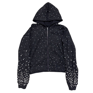 Sudadera con Capucha Unisex Extra Grande con Pedrería, Tejido Frontal, Informal, para Otoño, 100% Algodón, Forro Polar, Secado Rápido, Impermeable, para Hombre, Económica - Product Image 1