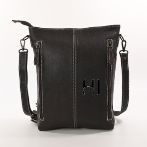 Bolso bandolera de cuero repujado con diseño de cara de toro Longhorn, estilo western para mujer - Product Image 3