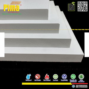 White <b>PVC</b> WPC Foam Board <b>Sheet</b> 10mm Thickness 0.6 G/cm3 Density Waterproof <b>Plastic</b> Material for Furniture Design - Product Image 1