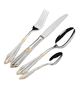 Juego de cubiertos de acero inoxidable espejado para el hogar y eventos, precio mayorista, ideal para negocios y fiestas, estilo Royal Kitchen - Product Image 1