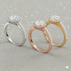 แหวนหมั้นเพชรเม็ดเล็กทรงรัศมี - Product Image 5