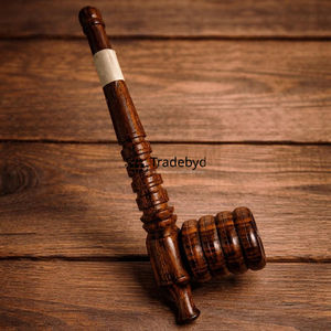 Pipa de Tabaco Artesanal Ecológica de Madera, Acabado en Laca Natural Hecha a Mano, Accesorio para Fumar de Primera Calidad, Estilo Moderno - Product Image 1