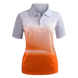 Polo de golf personnalisable pour femmes, 100% polyester, séchage rapide, tissu de haute qualité, vêtements de sport décontractés pour femmes - Product Image 1