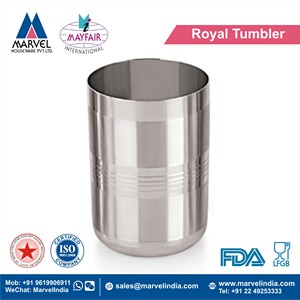 Gobelet Royal Incassable en Acier Inoxydable Classique et Durable, Finition Chromée Miroir 7CM, Cadeau d'Affaires, pour Boissons et Aliments (PP) - Product Image 2