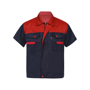 Customized Colorful Button Down Security Guard Uniforms Short Sleeve Collared <b>Shirt</b> for Adult - Product Image 3