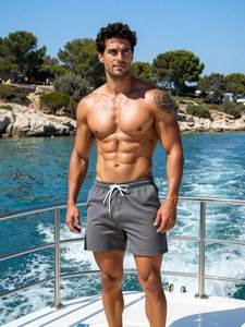 Shorts de Playa Personalizados con Cintura Elástica y Cordón Ajustable, Tela de Secado Rápido, Traje de Baño Informal para Vacaciones, Proveedor Mayorista - Product Image 6