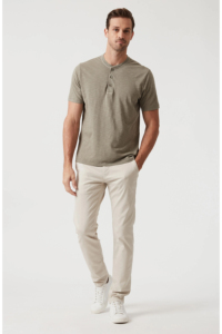<b>Men's</b> Cotton <b>Henley</b> T-<b>Shirt</b> Short Sleeve 3 Button Casual Tee Wholesale Custom Plain <b>Henley</b> T-<b>Shirt</b> for <b>Men</b> OEM ODM Cotton Summer - Product Image 4