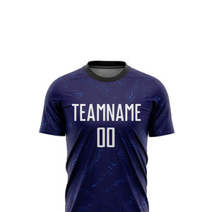 Conjuntos de Uniformes de Fútbol con Estampado por Transferencia de Calor, Manga Corta, Verano, 100% Poliéster, Secado Rápido, Transpirable, Servicio OEM, Personalizado - Product Image 4