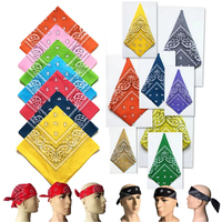 Bandana en coton 100% personnalisé avec logo imprimé, 55x55cm, carré, respirant, réutilisable, accessoire de mode streetwear, couvre-chef, couvre-cou.