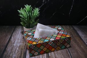 Boîte à mouchoirs en bois au design moderne, porte-serviettes en bois brun, finition artisanale, organisateur de rangement pour papier, pour la maison, l'hôtel, le restaurant - Product Image 2