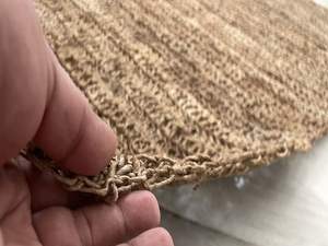 Precio de fabricante directo de fábrica, alfombra india de yute tejida a mano de color natural para interiores con diseño texturizado. - Product Image 4