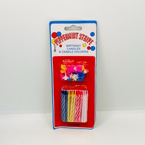 TOOWIN Juego de 24 Velas de Cumpleaños Coloridas con Diseño en Espiral Serigrafiado – Adornos Decorativos para Pasteles - Product Image 1