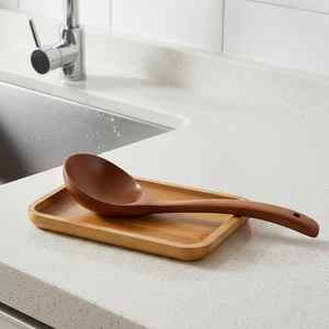 Reposacucharas rectangular de bambú natural para estufa, soporte para utensilios de cocina, de fábrica B2B de Vietnam - Product Image 3