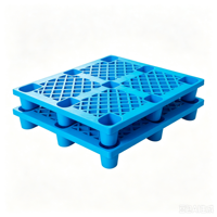 Palette en plastique légère et empilable ZNPP020 HDPE à 4 entrées pour la manutention, le stockage et le transport de marchandises industrielles
