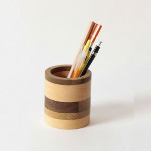 Handmade Wooden <b>Pen</b> <b>Holder</b> for Desk – Rustic Wooden Pencil Organizer with Elegant Craftsmanship for Home & Office - Product Image 3
