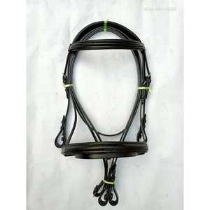 Bride de cheval en cuir véritable | Confort anatomique Western & English Tack d'Inde avec rêne et licou inclus Forte demande - Product Image 1