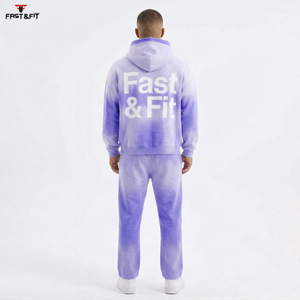 Survêtement à manches longues fabriqué au Pakistan, taille plus, polyester et coton, pour homme, vêtements de sport, tenue d'entraînement - Product Image 5