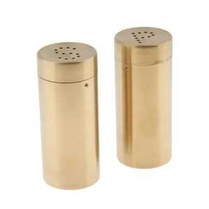 Premium Hammered Copper Salt and Pepper <b>Shaker</b> Set with Stainless Steel Lid Metal Seasoning <b>Bottle</b> for Gourmet Kitchen Tools - Product Image 5