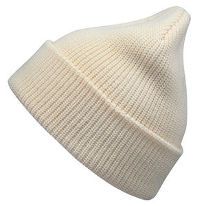 Bonnet tricoté sur mesure en gros avec motif torsadé et broderie ton sur ton pour les marques de streetwear américaines, collection hiver - Product Image 2