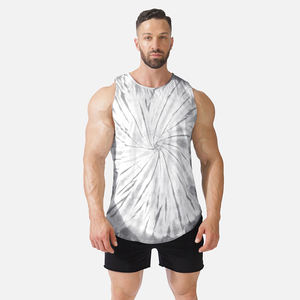 Summer New Men's Knitted Breathable Quick Drying <b>Sports</b> <b>Tank</b> <b>Top</b> Customized Printed Gym Fitness Wholesale - Product Image 1