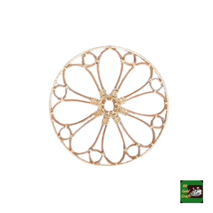 Sous-plats en rotin fabriqués au Vietnam, écologiques, en paille tressée, pour la décoration de table de fête. - Product Image 3