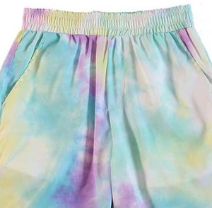Pantalones Cortos Casuales Tie Dye para Hombre, 100% Algodón, Ligeros, Transpirables, Ropa de Moda Urbana para Verano - Product Image 4