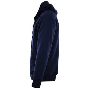 Inner Sherpa Lining Men's Zipper-Up Hoodie Non Woven Fabric Anti-Wrinkle Breathable Winter Heavyweight Zip Up Hoodies - Product Image 2