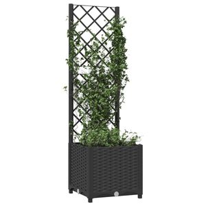 Jardinière noire en polypropylène de 53,5 pouces de hauteur, pots et jardinières à fleurs - Product Image 3