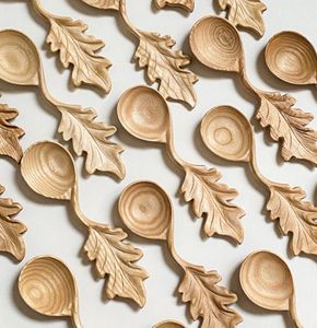 Vietnam Manufacturer Tree Wooden <b>Spoon</b> Red Pine Wood Carved Handle for Kitchen Cooking Serving Utensil Use - Product Image 4