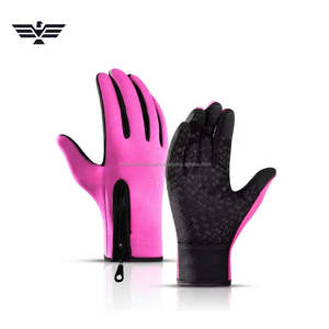 Guantes de Invierno Unisex Térmicos con Pantalla Táctil, Protección Completa para los Dedos, Resistentes al Viento, Antideslizantes, con Cierre de Cremallera en la Palma, de Poliéster, Color Personalizado - Product Image 2