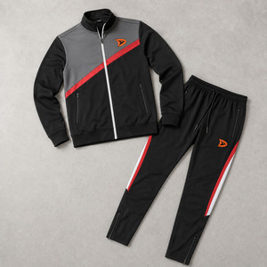 Baseball Warmup Full <b>Zip</b> <b>Hooded</b> Tracksuit Printed Color Block Training Jacket Tapered Pants Men's Lightweight Winter Team - Product Image 4