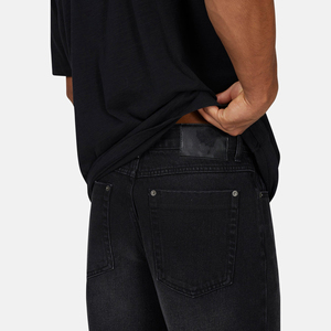 Custom Baggy Jeans Men Distressed Dark Washed Cotton Denim Jeans Vintage Fashion Jeans Pants for Men 2026 - Product Image 3