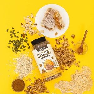 [FARMTOGLOBAL] Ongok Honey Chipnola Baked Whole Grain Granola Korean Cereal <b>Snack</b> for Breakfast & Topping - Product Image 3