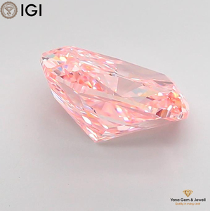 Diamant de laboratoire CVD de 4,01 carats, taille coussin, certifié IGI, couleur rose vif fantaisie, clarté VVS2, pour bague solitaire moderne - Product Image 5