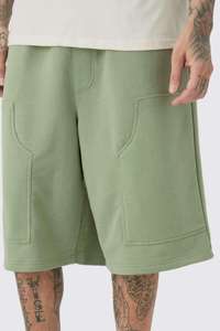 Pantalones Cortos Largos para Hombre 2026 con Logotipo Personalizado, 100% Algodón French Terry, Transpirables, Ecológicos, de Secado Rápido, Corte Holgado, con Bolsillos Laterales - Product Image 2