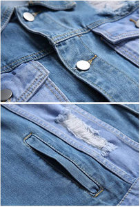 Cheap Price OEM Service Quick Dry Men Long Sleeve Jeans Denim Jacket <b>Top</b> Selling Customized Logo Men Winter Denim Jacket - Product Image 4