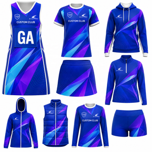Uniforme de Netball Personalizado sin Mangas para Mujer, Sublimación, Secado Rápido, Vestido sin Mangas, Camiseta, Falda, Pantalones Cortos, Sudadera con Capucha, Chaqueta - Product Image 4