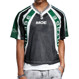 Maillot de football américain personnalisé en maille polyester respirante avec panneaux en maille, uniforme d'équipe, fabricant OEM - Product Image 2