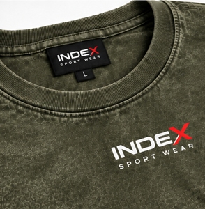 Camiseta de Algodón con Estampado Verde Oliva para Hombre, Cuello Redondo, Manga Corta, Corte Regular, Logotipo Frontal, Tejido de Punto Transpirable - Product Image 5