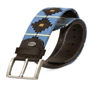 Ceinture en cuir personnalisable pour homme, équestre, polo, avec boucle ardillon, en cuir pleine fleur, broderie, pour le sport et l'équitation - Product Image 2