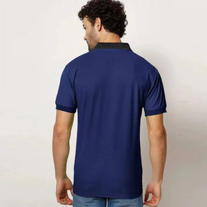 เสื้อโปโลแขนสั้นผู้ชาย ทรงปกติ ลำลอง ผ้าถัก สีบลู เกรย์ เนวี - Product Image 5