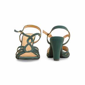 Sandalia Formal Tacón Verde FR5382 - Product Image 2