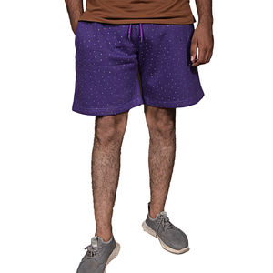 Pantalones Cortos Deportivos Extra Grandes Personalizados de Fabricante, Ropa de Talla Grande, Pantalones Cortos de Algodón con Pedrería para Hombre - Product Image 6