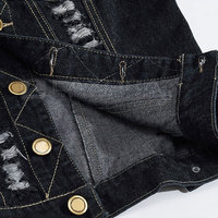 Gilet en jean pour homme, design personnalisé, nouveau modèle, col rabattu, pour adulte