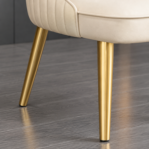 Chaise de salle à manger en métal minimaliste de luxe léger, revêtement en velours, mobilier écologique pour la maison, la boutique, l'hôtel, le café - Product Image 3