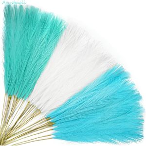 30 Pezzi di Erba della Pampa Artificiale Soffice Blu Chiaro 21,5 Pollici, Fiori Finti Bianchi per Decorazioni da Tavolo per Matrimoni - Product Image 1