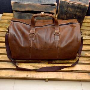 กระเป๋าเดินทางหนังวัวแท้สไตล์เรโทร ขนาด 36-55 ลิตร น้ำหนักเบา พกพาสะดวก สำหรับเดินทางท่องเที่ยวหรือธุรกิจ รุ่น LDB-0305 เหมาะสำหรับทั้งชายและหญิง - Product Image 2