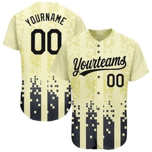 Maillot de baseball marron respirant de qualité supérieure, streetwear personnalisé, sublimation sur le devant, coupe oversize, taille courte, grande taille, unisexe, 100 % polyester - Product Image 2