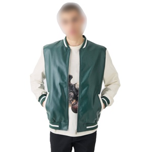 Chaqueta universitaria de gran tamaño, mezcla de lana, logotipo personalizado, ropa de calle, chaqueta con letras a la moda, diseño clásico, chaquetas de peso pesado para hombre - Product Image 1