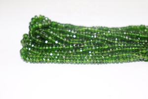 ลูกปัดไดออปไซด์แบบเม็ดกลมขนาด16นิ้ว3-4.5มม. สำหรับทำเครื่องประดับ - Product Image 3